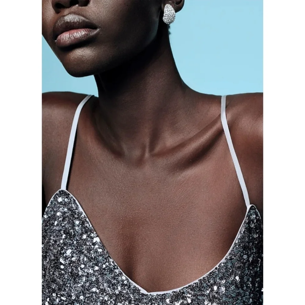 J.Crew Sequin Floor-Length Slip Dress